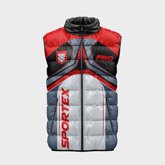 Мъжки елек с цветен принт 14232