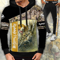 3D мъжки спортен екип ловни мотиви Rebbit Hunting
