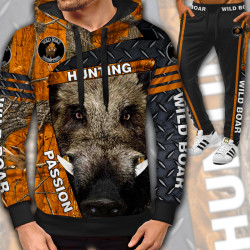3D мъжки спортен екип с принт Wild Boar 