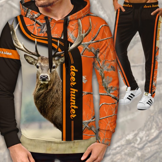3D мъжки спортен екип с ловни мотиви Deer Hunter