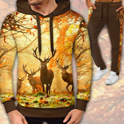 3D мъжки спортен екип с ловни мотиви Благороден Елен