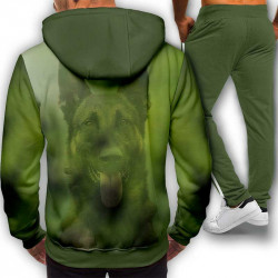 3D мъжки спортен екип с принт Белгийска овчарка к 4392