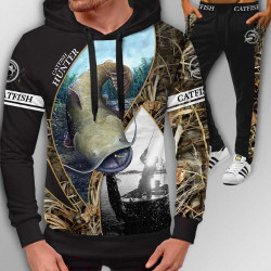 3D мъжки спортен екип ловни мотиви Catfish