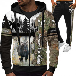 3D мъжки спортен екип Moose Hunting