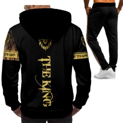 3D мъжки спортен екип с принт The King 13084