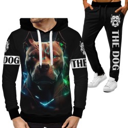 3D мъжки спортен екип с принт The Dog 13089