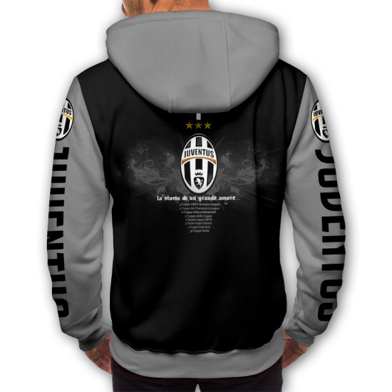3D мъжки спортен суитшърт Juventus