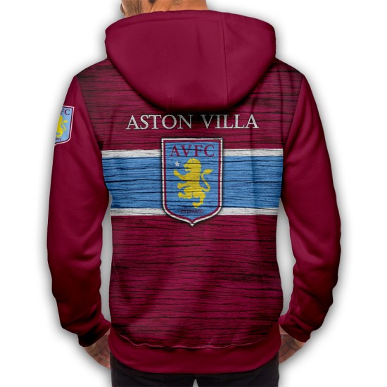 3D мъжки спортен суитшърт Aston Villa