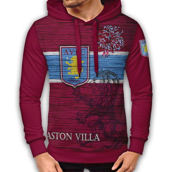 3D мъжки спортен суитшърт Aston Villa