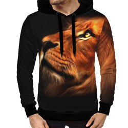 3D мъжки спортен суитшърт Лъв 13078