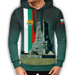 3D мъжки спортен суитшърт Шипка трикольор