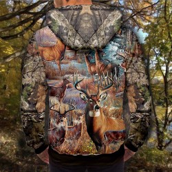 3D мъжки спортен суитшърт DEER # 11955