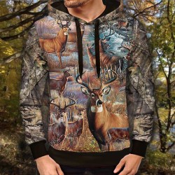 3D мъжки спортен суитшърт DEER # 11955