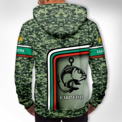 3D мъжки спортен суитшърт Carp Fishing # 11956