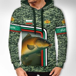 3D мъжки спортен суитшърт Carp Fishing # 11956