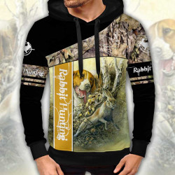 3D мъжки спортен суитшърт Rebbit Hunting
