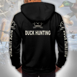 3D мъжки спортен суитшърт Duck Fishing