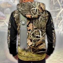 3D мъжки спортен суитшърт Carp Fishing