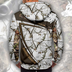 3D мъжки спортен суитшърт Boar Hunter