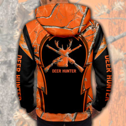 3D мъжки спортен суитшърт с принт Deep Hunter