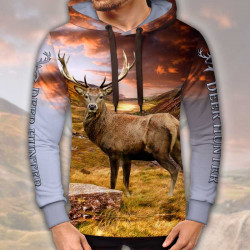3D мъжки спортен суитшърт с принт Deep Hunter 8986
