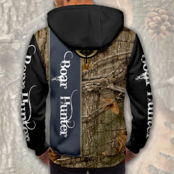 3D мъжки спортен суитшърт с принт Boar Hunter