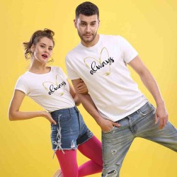 Комплект тениски за влюбени двойки Always