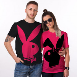 Комплект тениски за влюбени двойки Плейбой Комплект тениски за влюбени двойки Плейбой