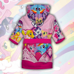 Детски халат за баня с джобове и качулка с анимация 10574 Детски халат за баня с джобове и качулка с анимация 10574