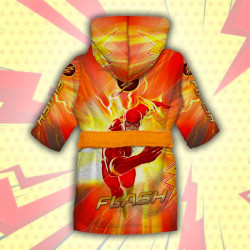 Детски халат за баня с джобове и качулка с анимация 10706 Детски халат за баня с джобове и качулка с анимация 10706