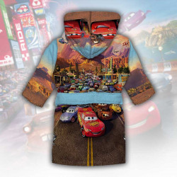 Детски халат за баня с джобове и качулка с анимация 10777 Детски халат за баня с джобове и качулка с анимация 10777