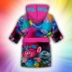 Детски халат за баня с джобове и качулка с анимация 10818