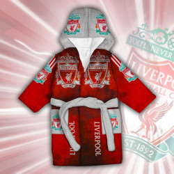 Детски халат за баня с джобове и качулка с анимация 10820 Детски халат за баня с джобове и качулка с анимация 10820