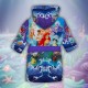 Детски халат за баня с джобове и качулка с анимация 10830