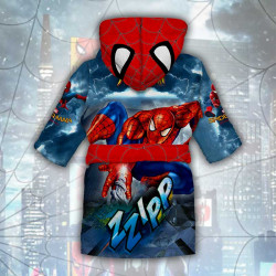 Детски халат за баня с джобове и качулка с анимация 10568 Детски халат за баня с джобове и качулка с анимация 10568