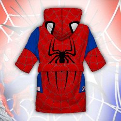 Детски халат за баня с джобове и качулка с анимация 10899 Детски халат за баня с джобове и качулка с анимация 10899