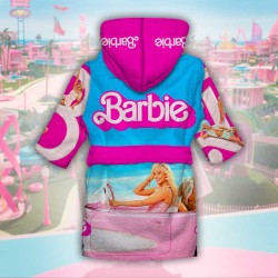 Детски халат за баня с джобове и качулка с анимация 11781 Детски халат за баня с джобове и качулка с анимация 11781