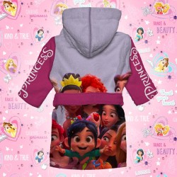 Детски халат за баня с джобове и качулка с анимация 13051 Детски халат за баня с джобове и качулка с анимация 13051