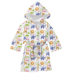 Детски халат за баня с дигитален печат Roar Wild Детски халат за баня с дигитален печат Roar Wild