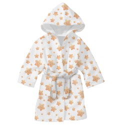 Детски халат за баня с дигитален печат Звездички Детски халат за баня с дигитален печат Звездички