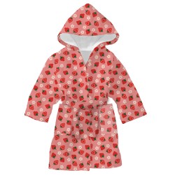 Детски халат за баня с дигитален печат Ягоди Детски халат за баня с дигитален печат Ягоди