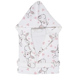 Детски халат за баня с дигитален печат Зайчета Детски халат за баня с дигитален печат Зайчета