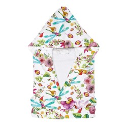 Детски халат за баня с дигитален печат Цветна градина Детски халат за баня с дигитален печат Цветна градина