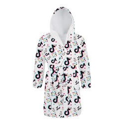 Детски халат за баня с дигитален печат Music Детски халат за баня с дигитален печат Music