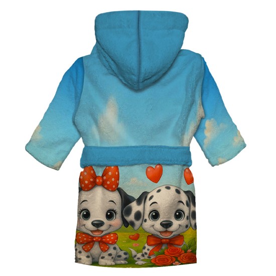 Детски халат за баня с реалистичен дизайн "Далматинци" 14217 - Българско производство