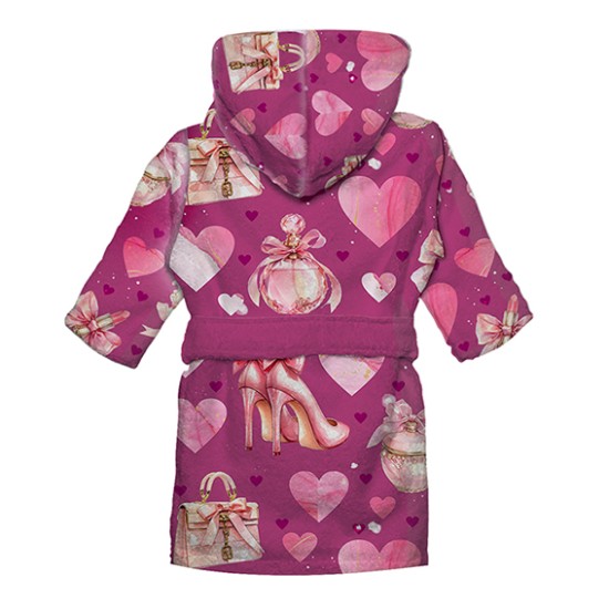 Детски халат за баня с реалистичен дизайн "Кокетка" 14251 - Българско производство