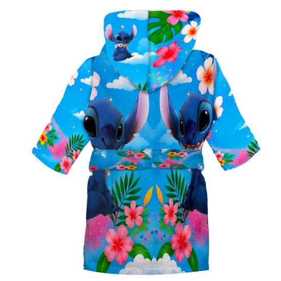 Детски халат за баня с джобове и качулка с анимация 14133