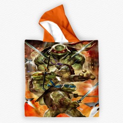 Детско плажно пончо с качулка от мека и абсорбираща хавлия 13393 Детско плажно пончо с качулка от мека и абсорбираща хавлия 13393