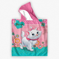 Детско плажно пончо с качулка от мека и абсорбираща хавлия 13391 Детско плажно пончо с качулка от мека и абсорбираща хавлия 13391