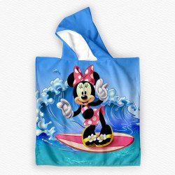 Детско плажно пончо с качулка от мека и абсорбираща хавлия 13387 Детско плажно пончо с качулка от мека и абсорбираща хавлия 13387